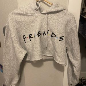 H & M cropped Friends hoodie